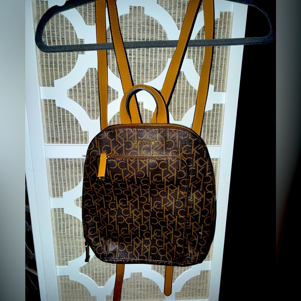 Calvin Klein backpack, small but with lots of pockets, great condition
